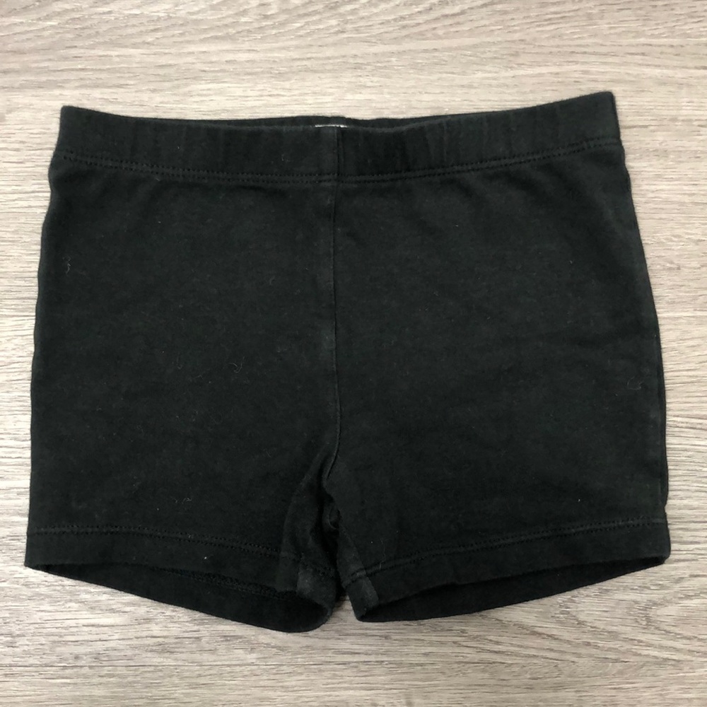 JCrew Crewcuts Girls Black Bike Shorts - size 4-5